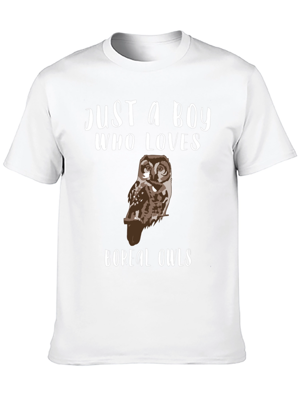 Just A Boy Who Loves Boreal Owls T-Shirt