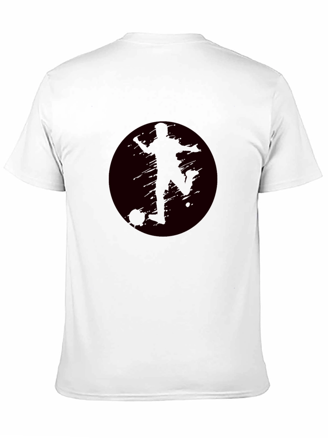 Soccer Player Graphic Black T-Shirt