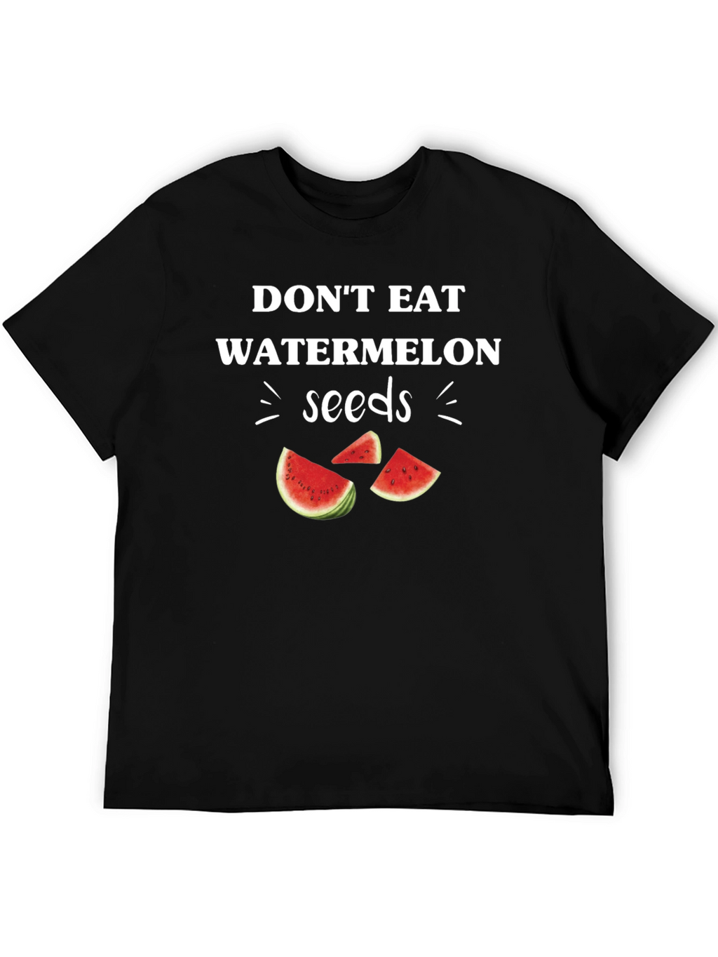 Funny Watermelon Seeds Graphic Tee - Novelty T-Shirt