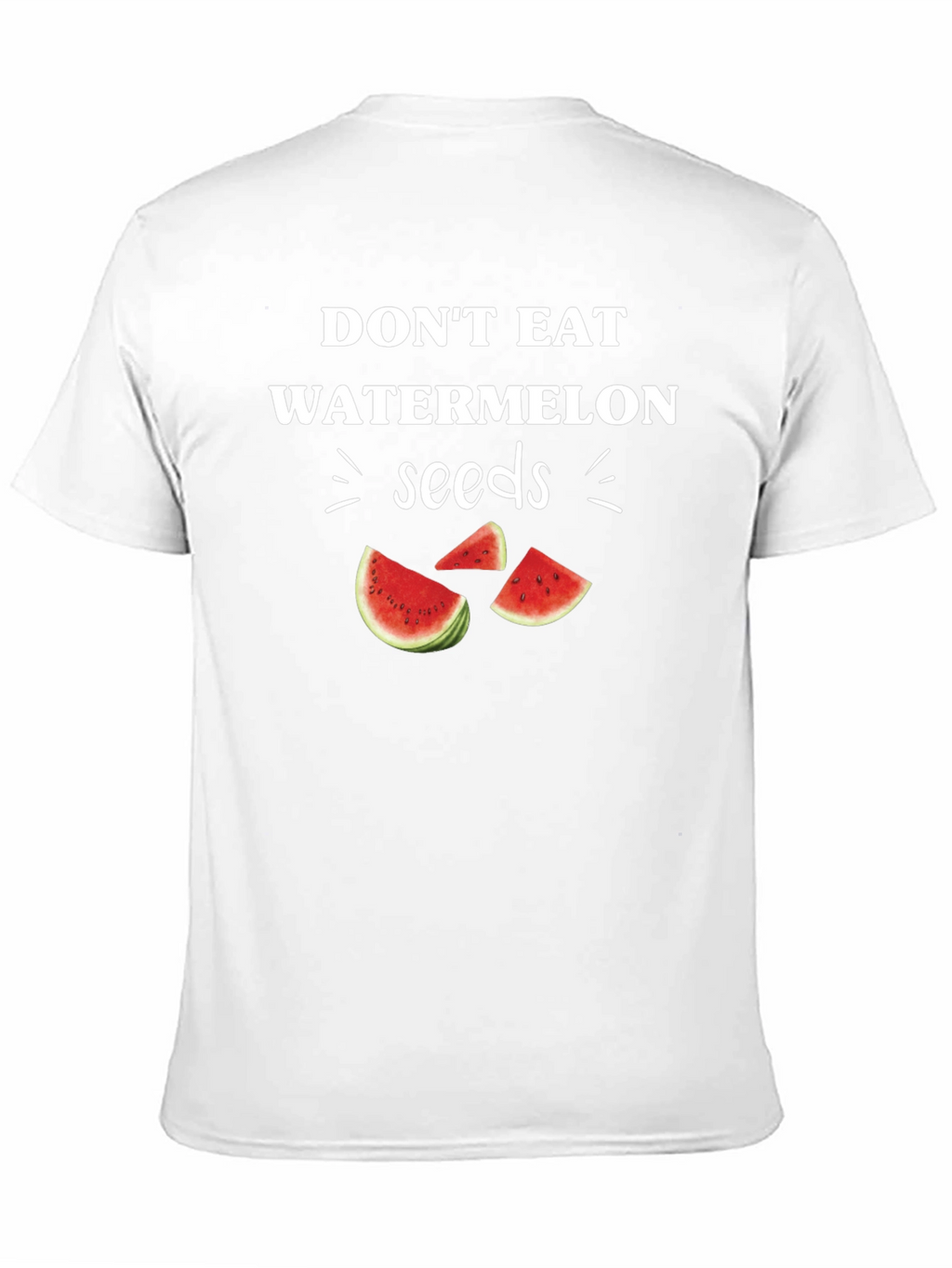 Funny Watermelon Seeds Graphic Tee - Novelty T-Shirt