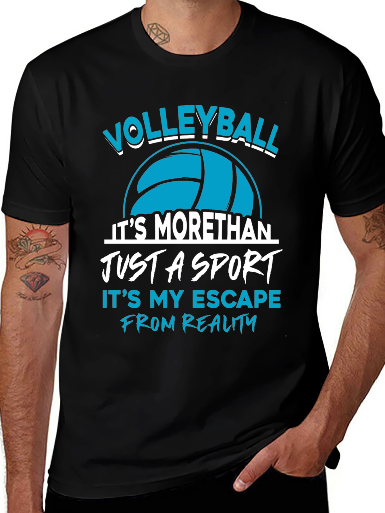 Volleyball Sport T-Shirt Escape from Reality
