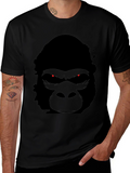 Mens Black Gorilla Graphic T-Shirt