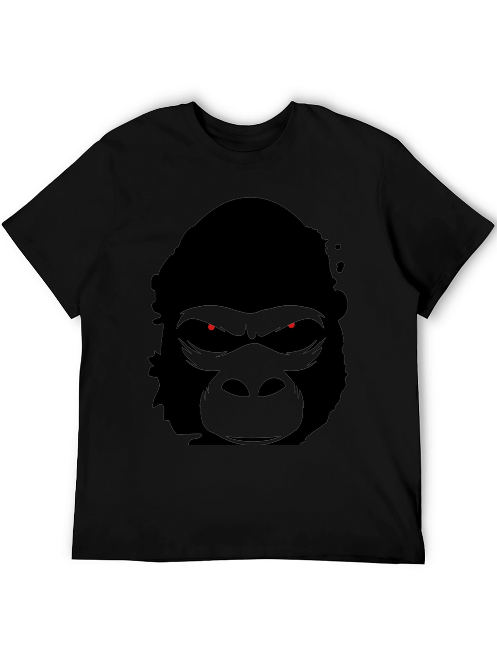 Mens Black Gorilla Graphic T-Shirt