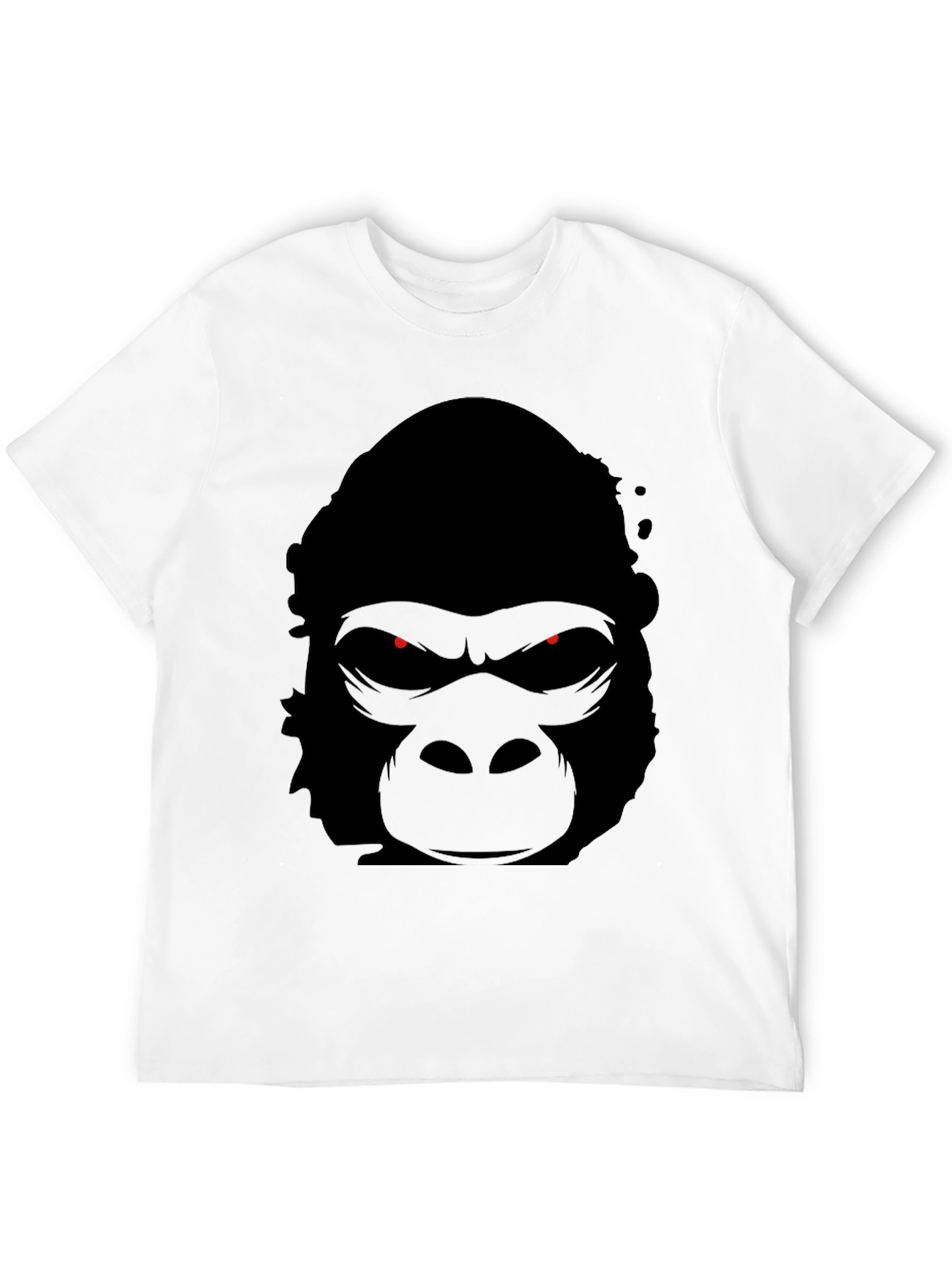 Mens Black Gorilla Graphic T-Shirt