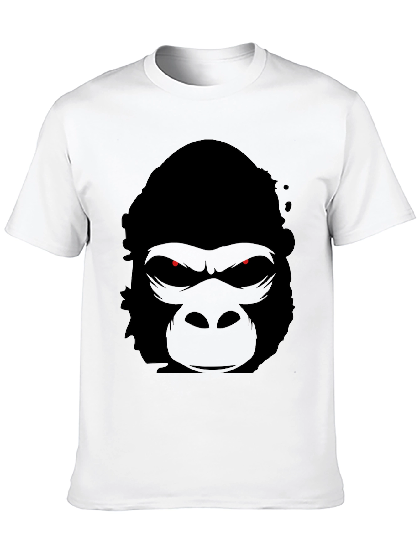 Mens Black Gorilla Graphic T-Shirt
