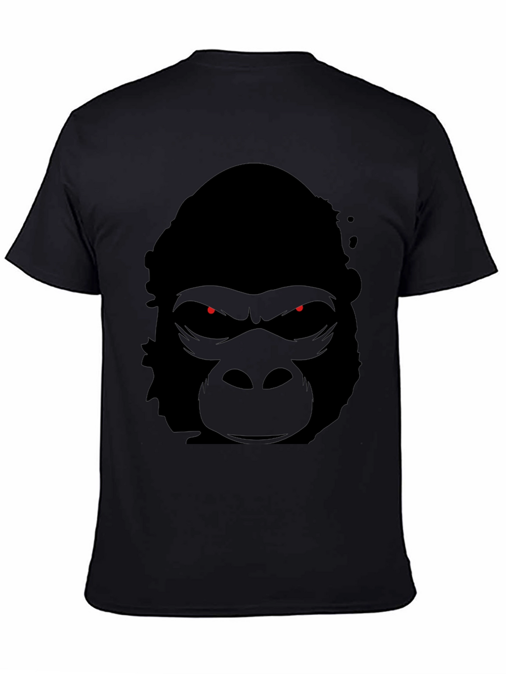 Mens Black Gorilla Graphic T-Shirt