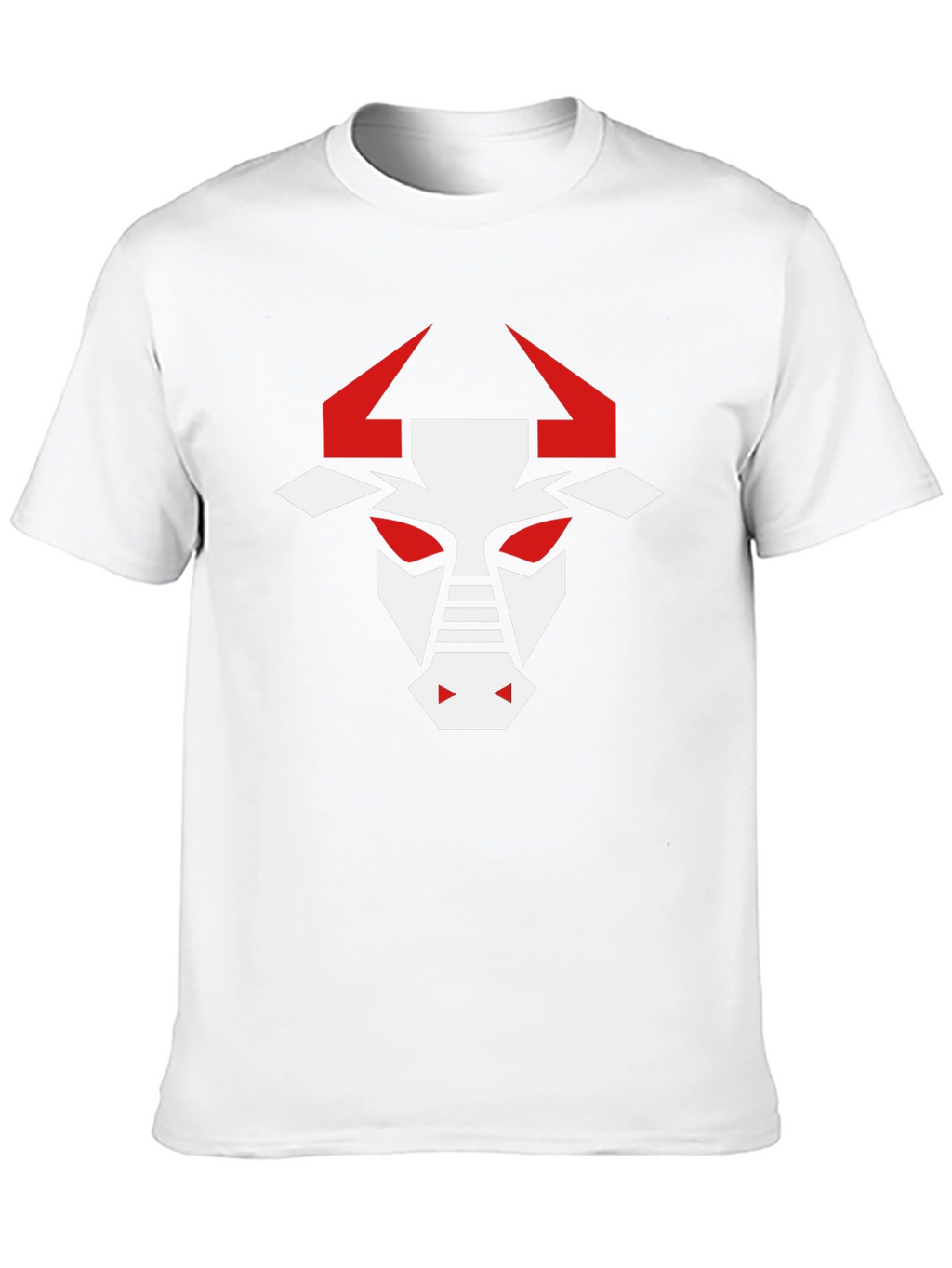 Geometric Bull Graphic T-Shirt - Modern Design