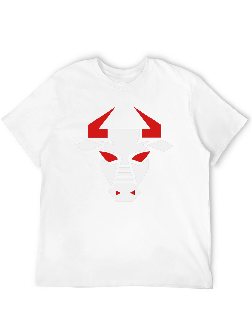 Geometric Bull Graphic T-Shirt - Modern Design