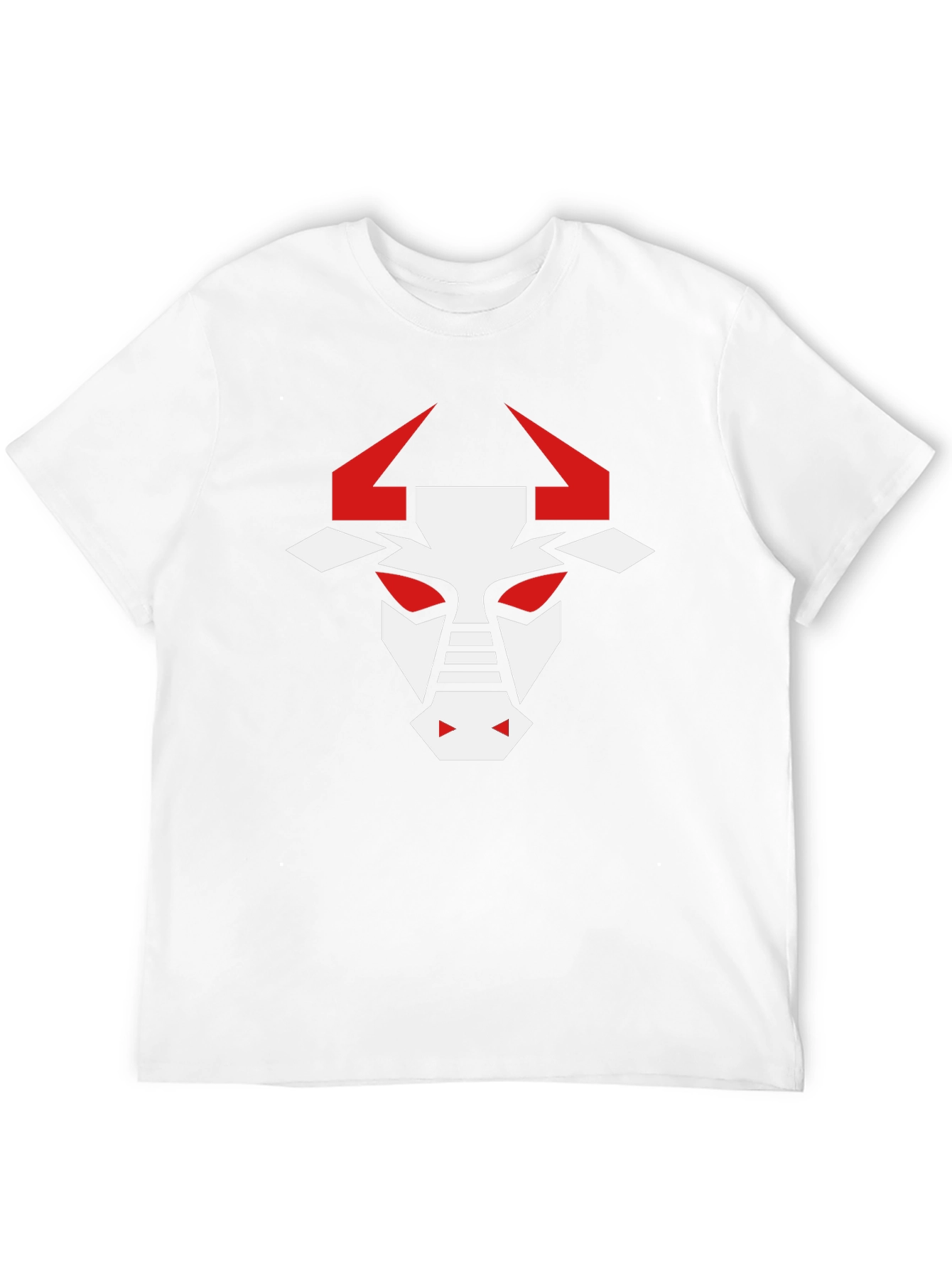 Geometric Bull Graphic T-Shirt - Modern Design