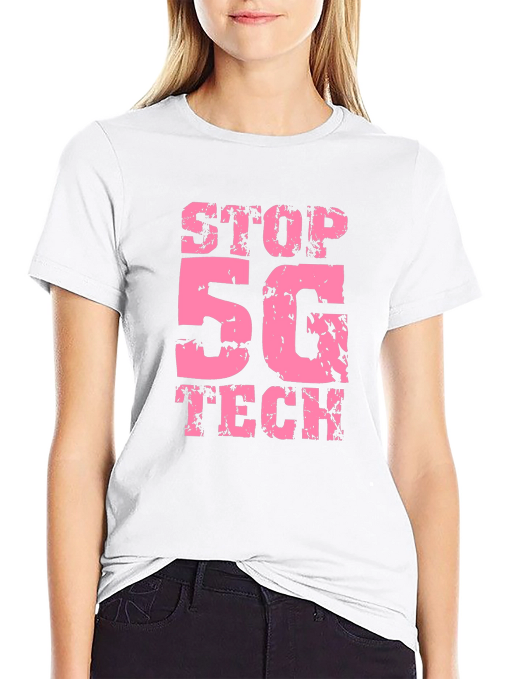 Stop 5G Tech Black T-Shirt