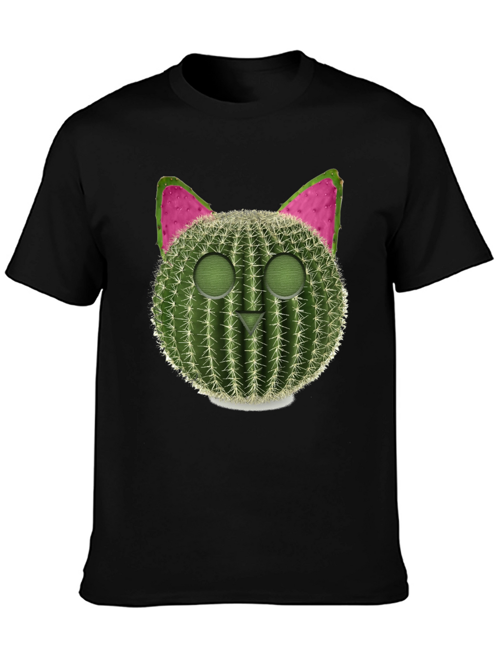Cactus Cat Graphic Tee - Trendy & Unique
