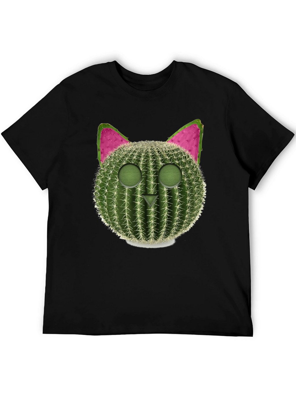 Cactus Cat Graphic Tee - Trendy & Unique