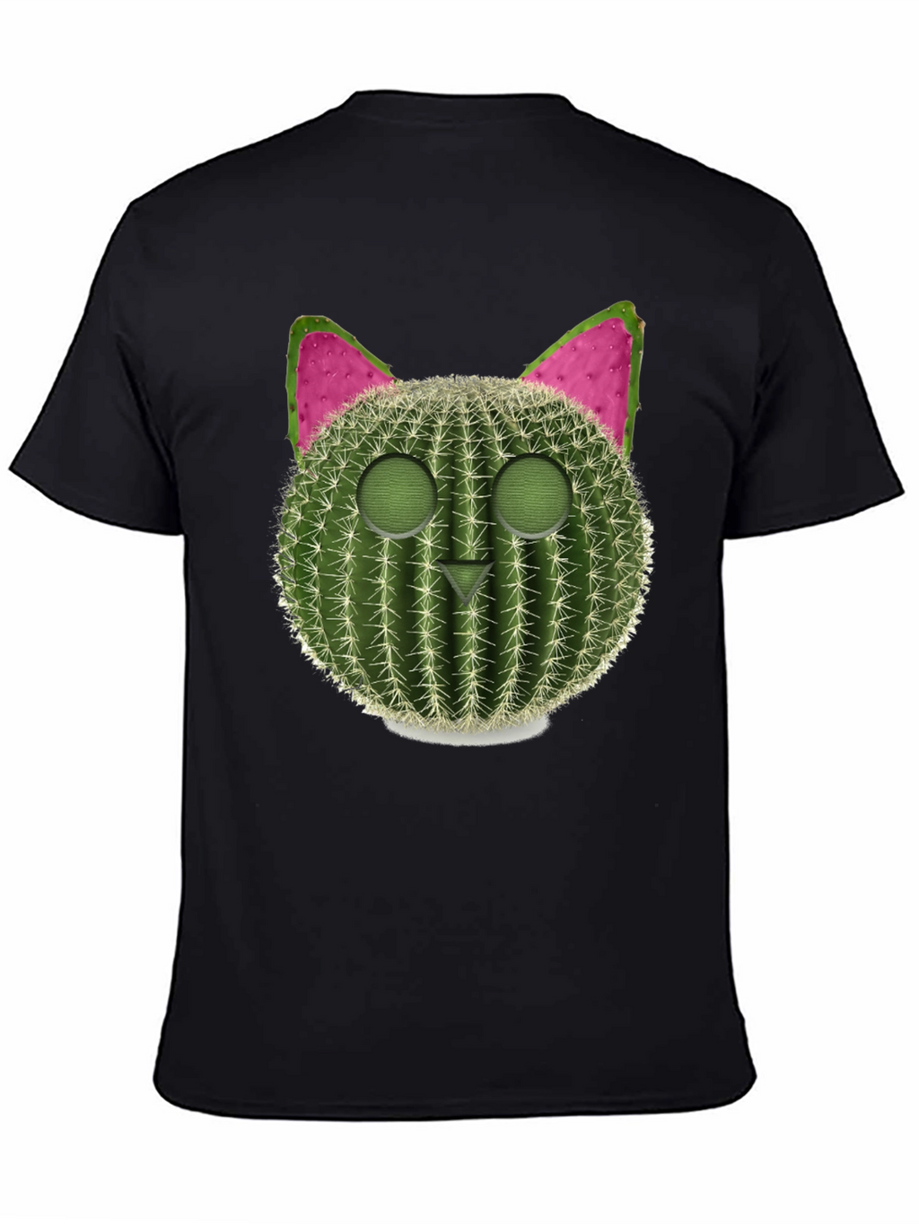 Cactus Cat Graphic Tee - Trendy & Unique