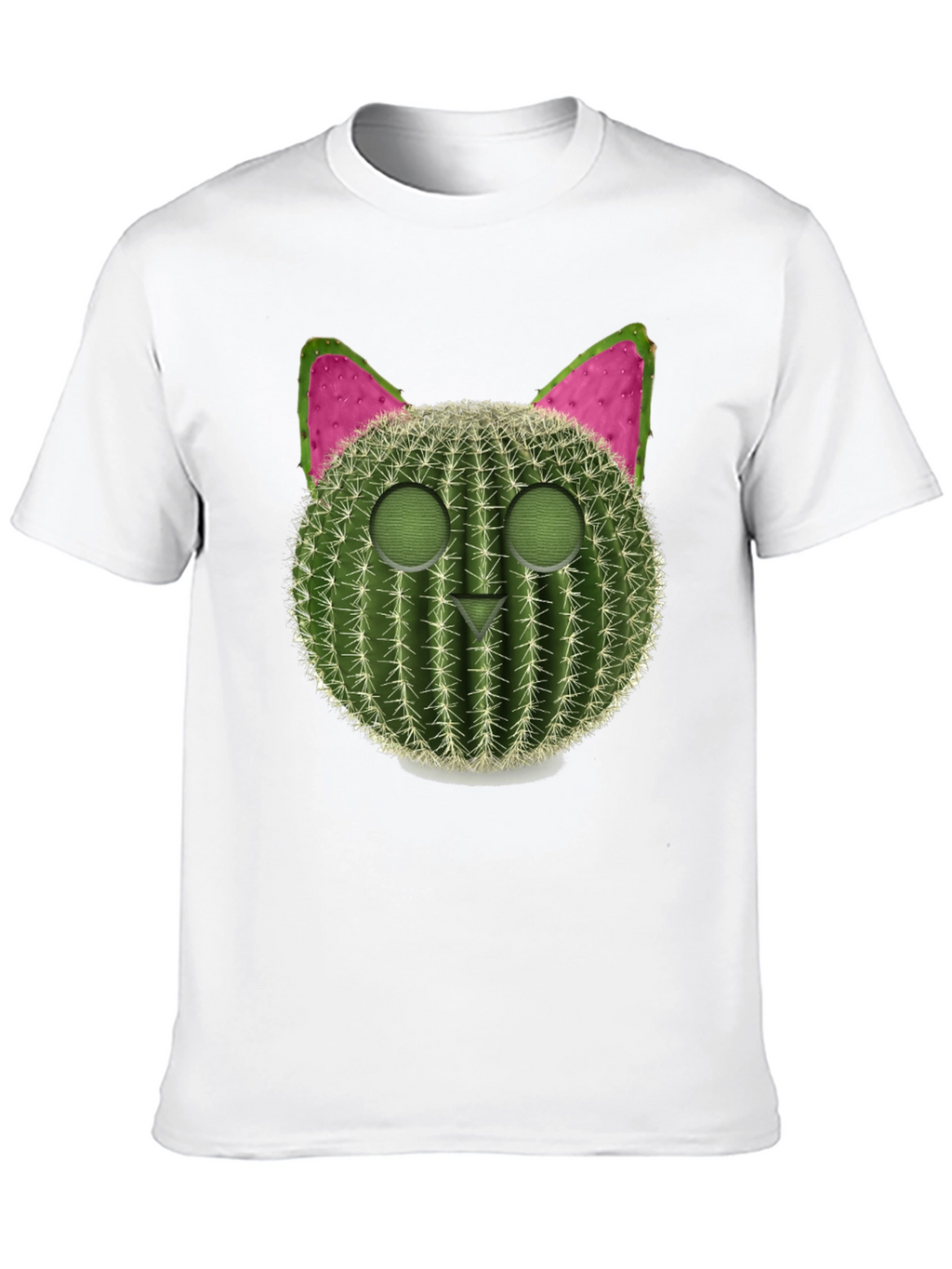Cactus Cat Graphic Tee - Trendy & Unique