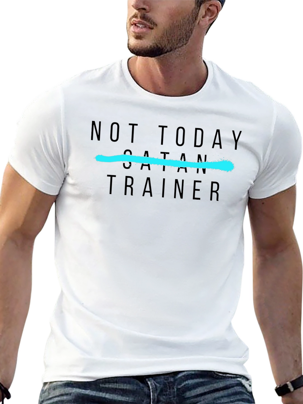 Not Today Satan Trainer T-Shirt