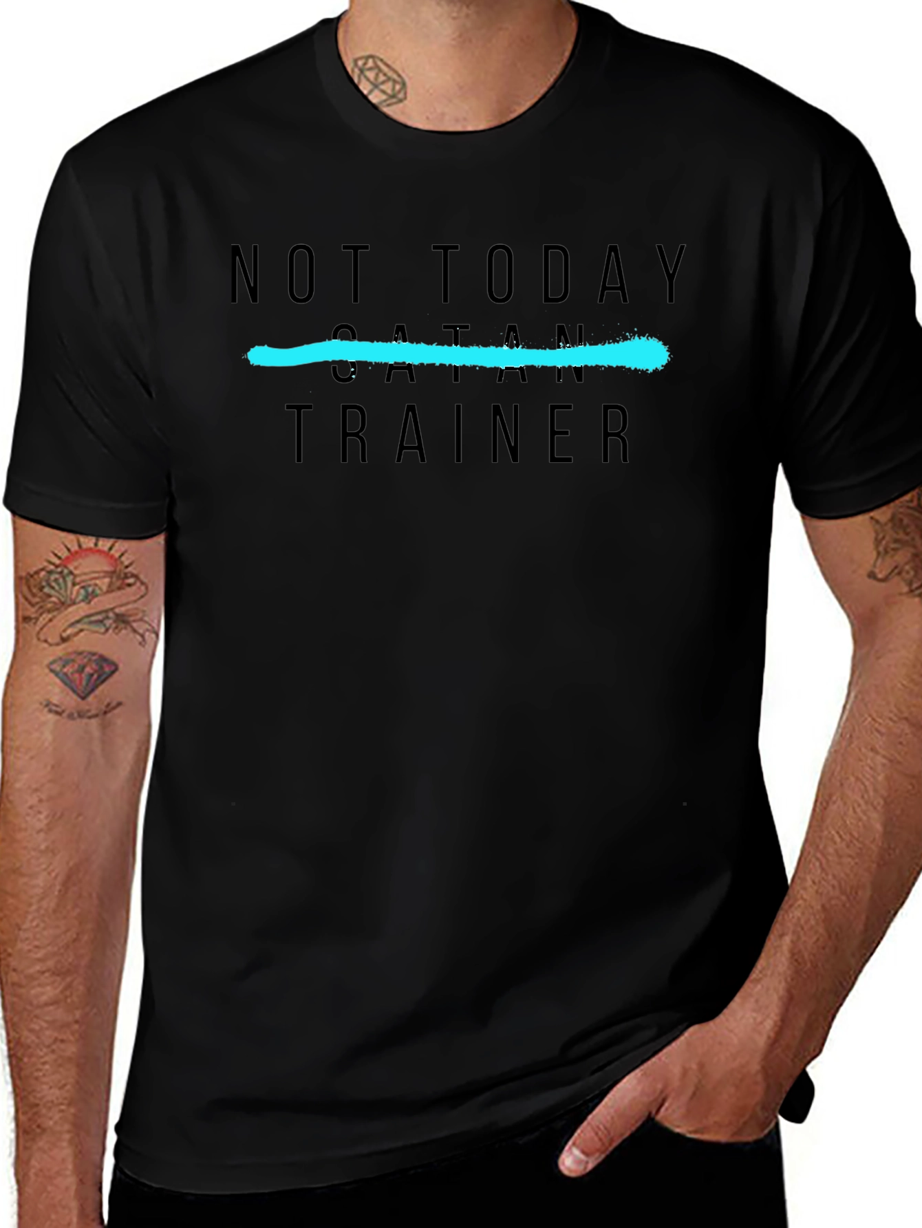 Not Today Satan Trainer T-Shirt