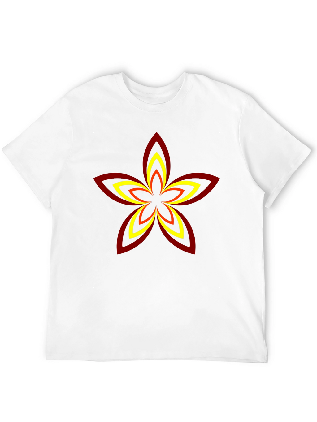 Abstract Flower Graphic T-Shirt