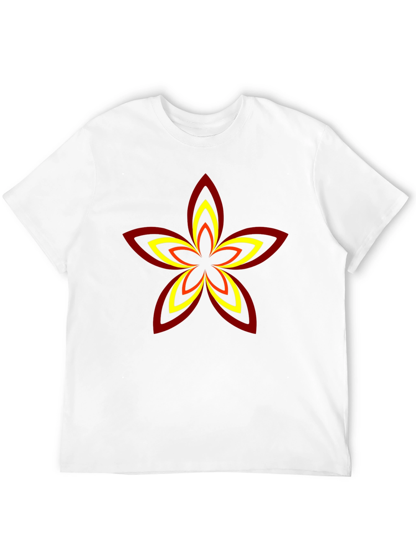 Abstract Flower Graphic T-Shirt