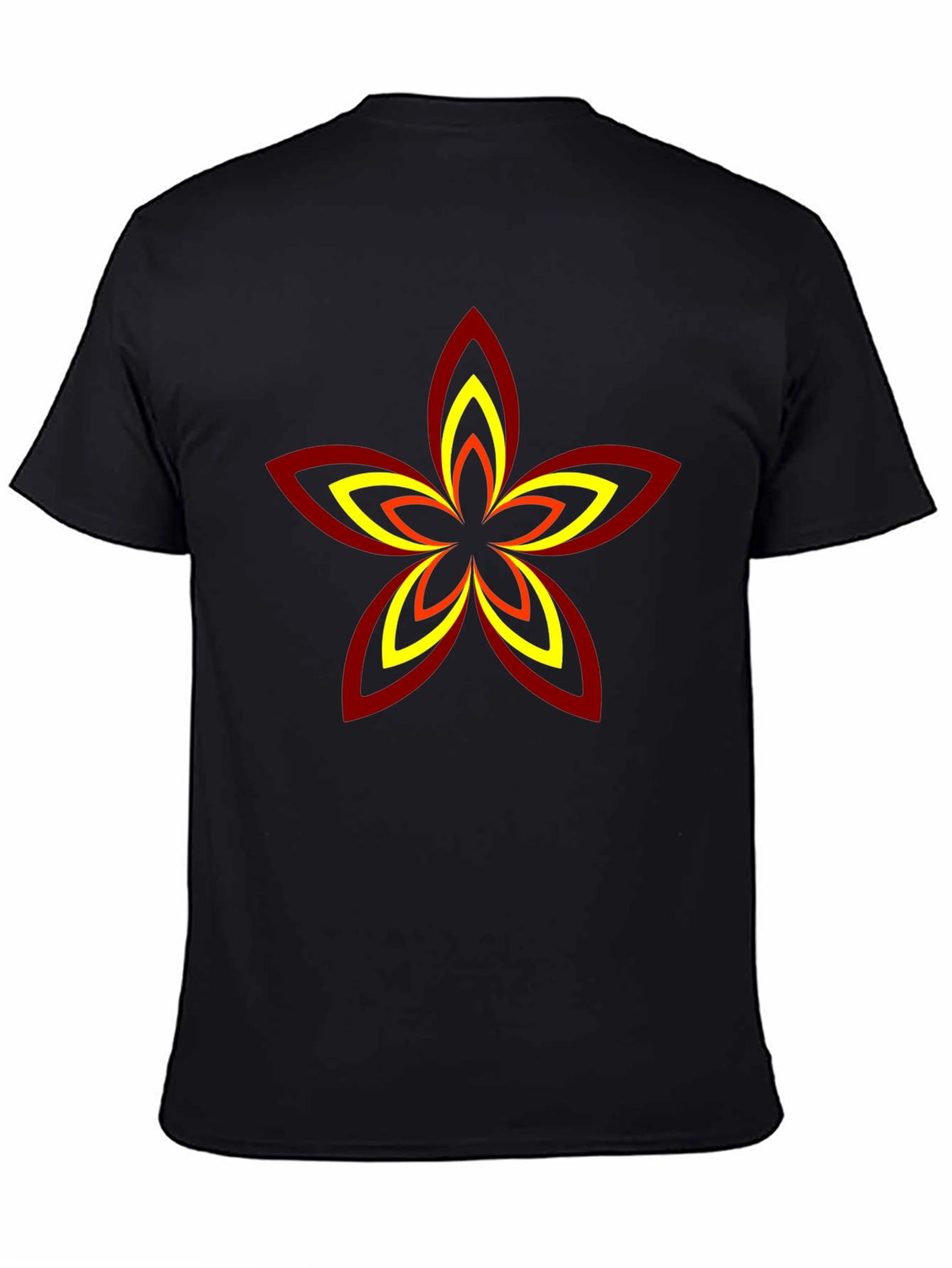 Abstract Flower Graphic T-Shirt