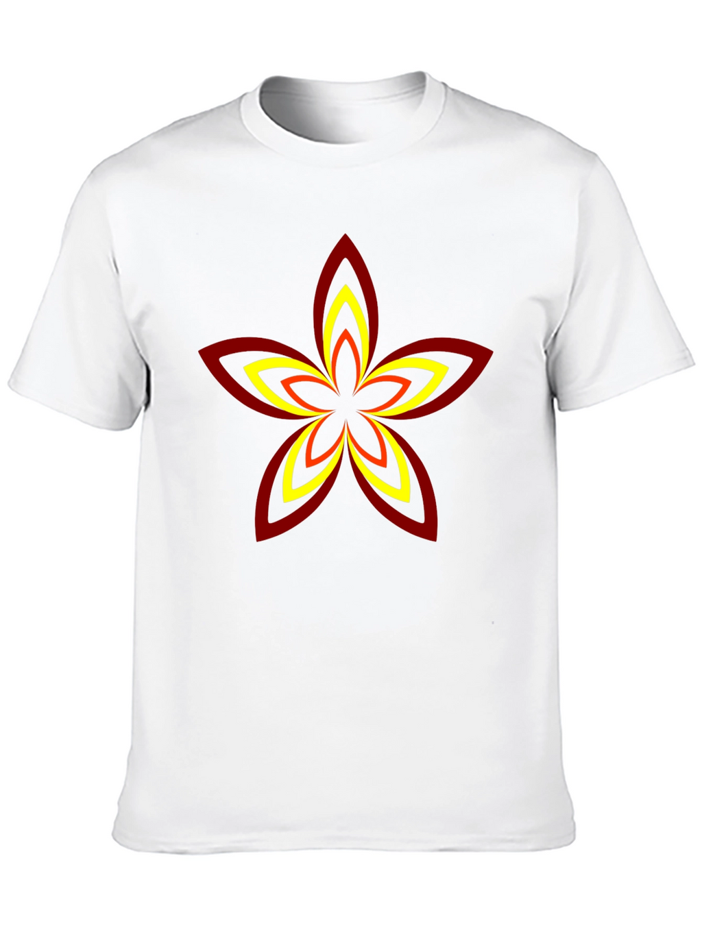 Abstract Flower Graphic T-Shirt