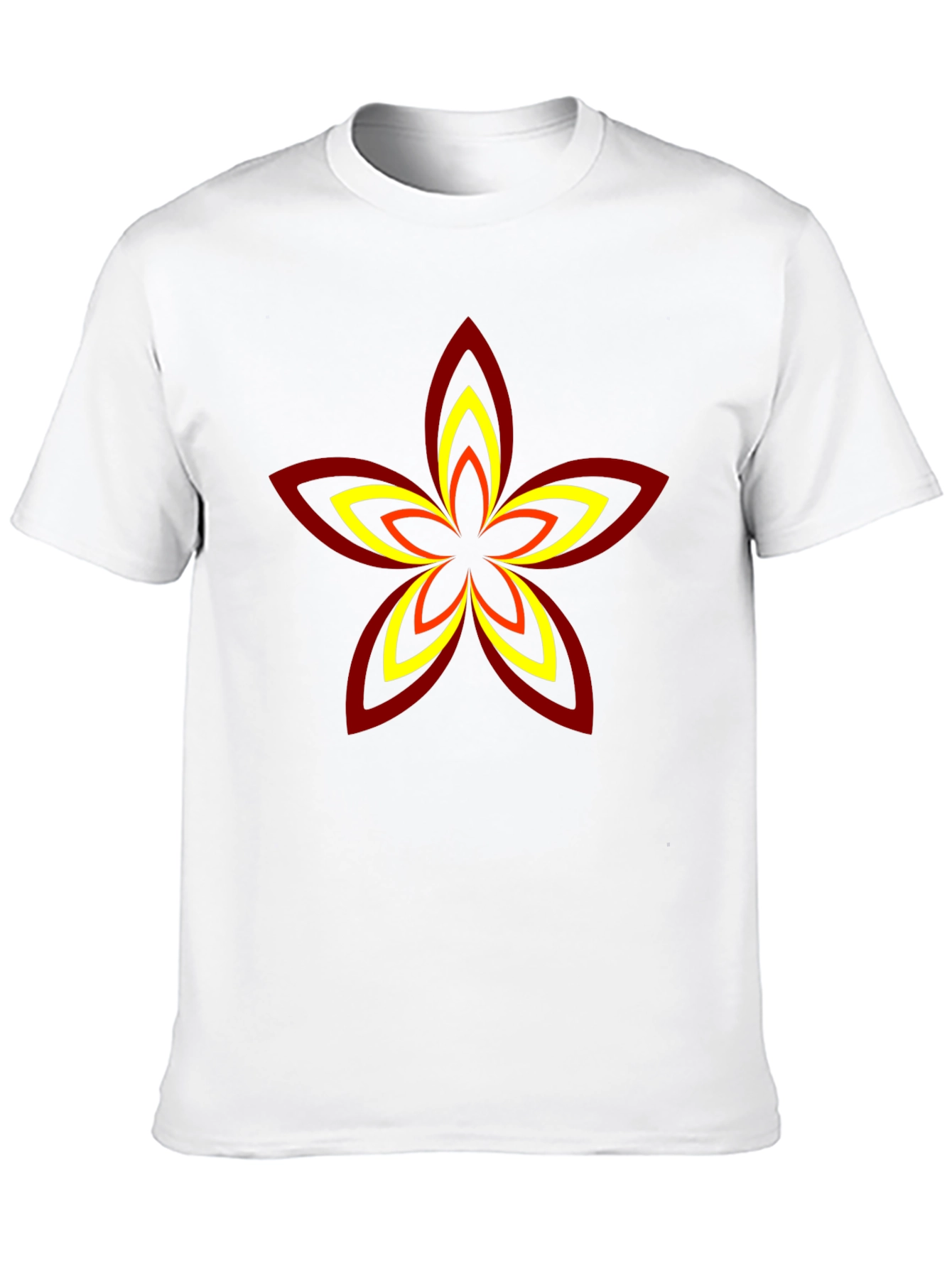 Abstract Flower Graphic T-Shirt