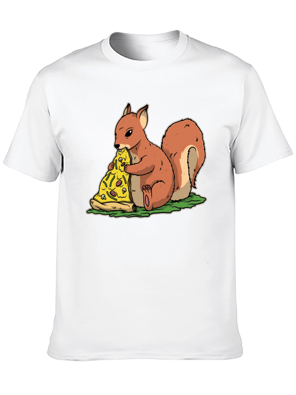 Squirrel Pizza T-Shirt - Funny Graphic Tee