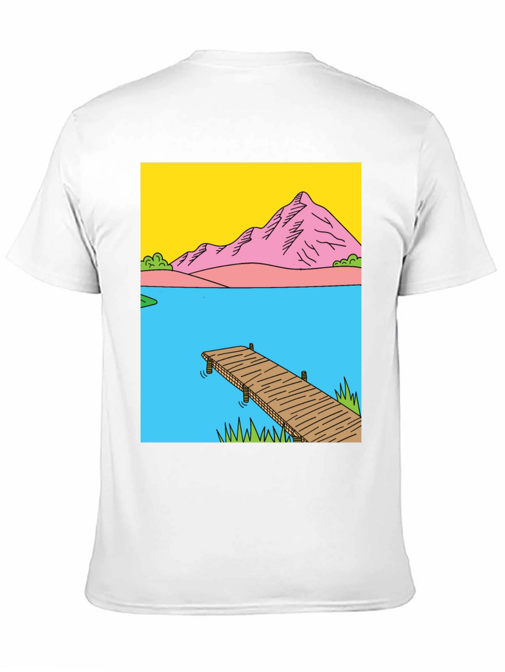 Dockside Vista Graphic Tee - Nature Inspired Design
