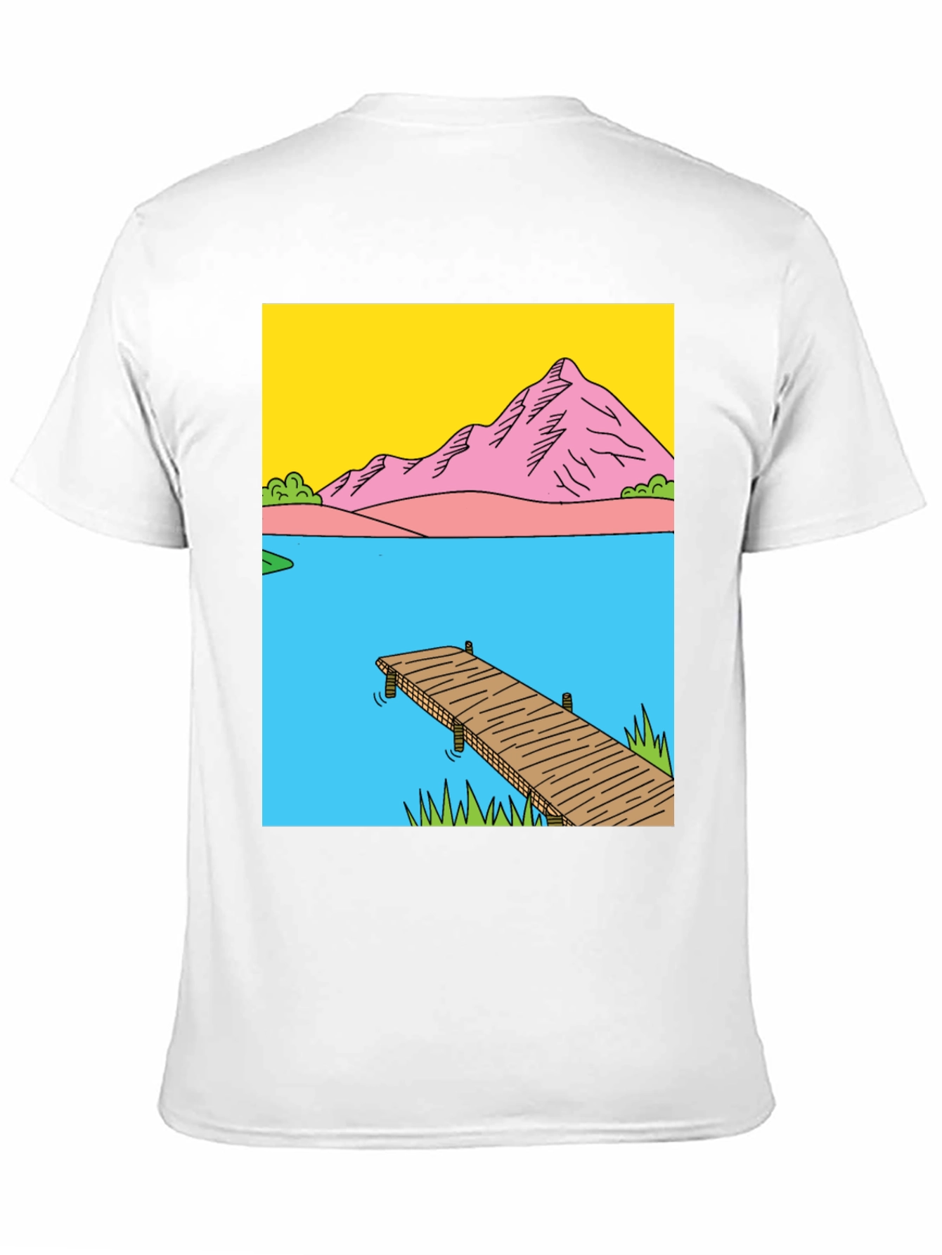 Dockside Vista Graphic Tee - Nature Inspired Design