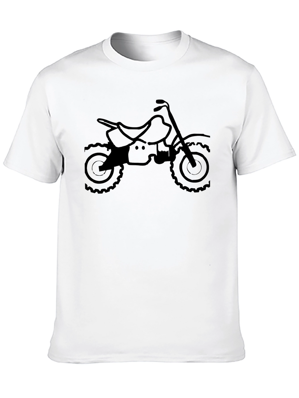 Black Motorcycle Graphic T-Shirt