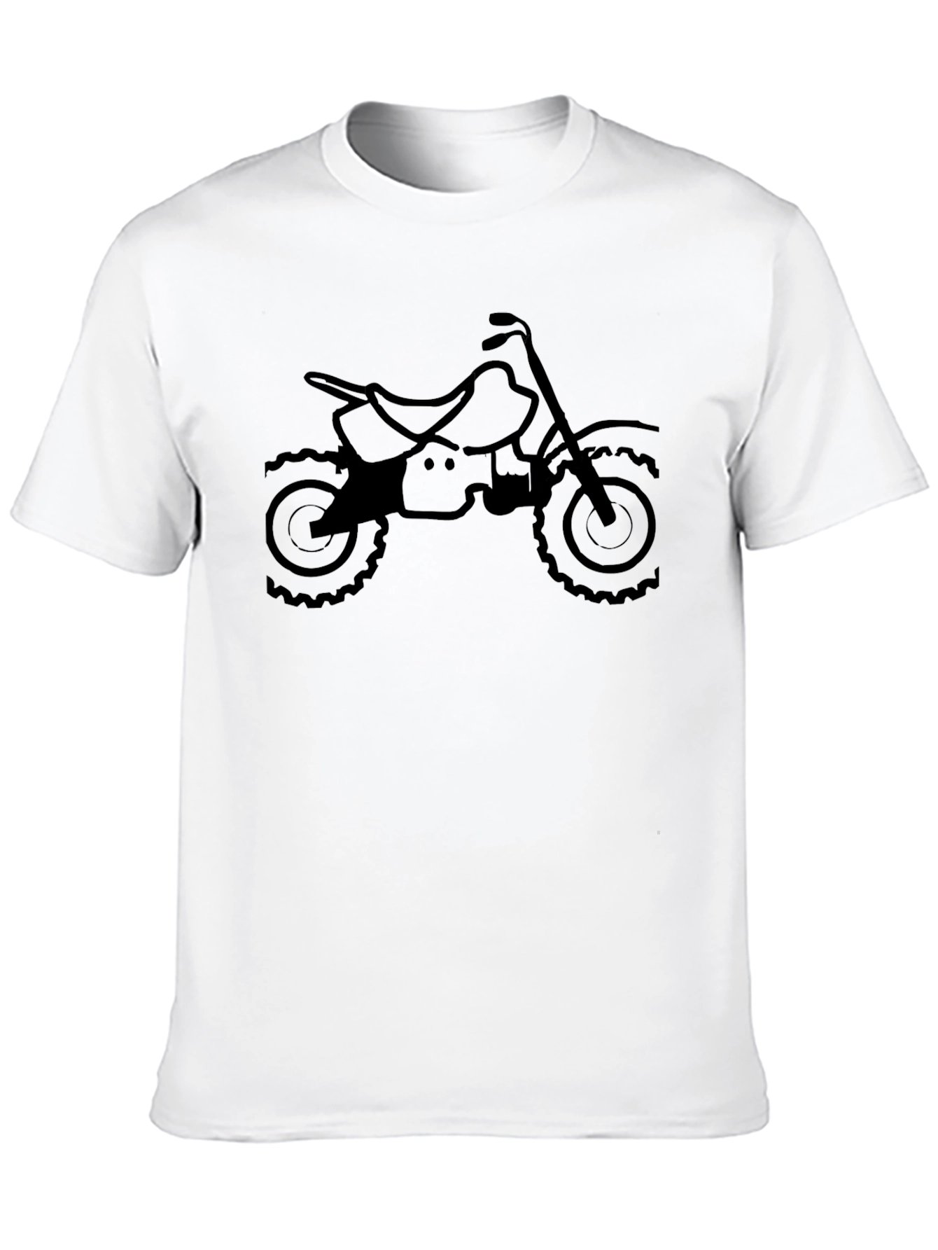 Black Motorcycle Graphic T-Shirt