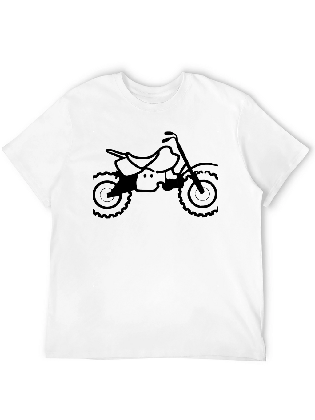 Black Motorcycle Graphic T-Shirt