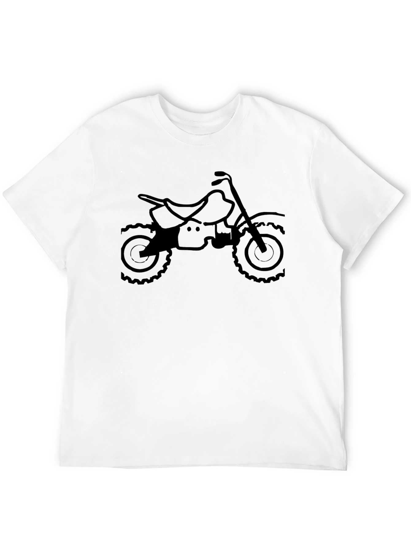 Black Motorcycle Graphic T-Shirt