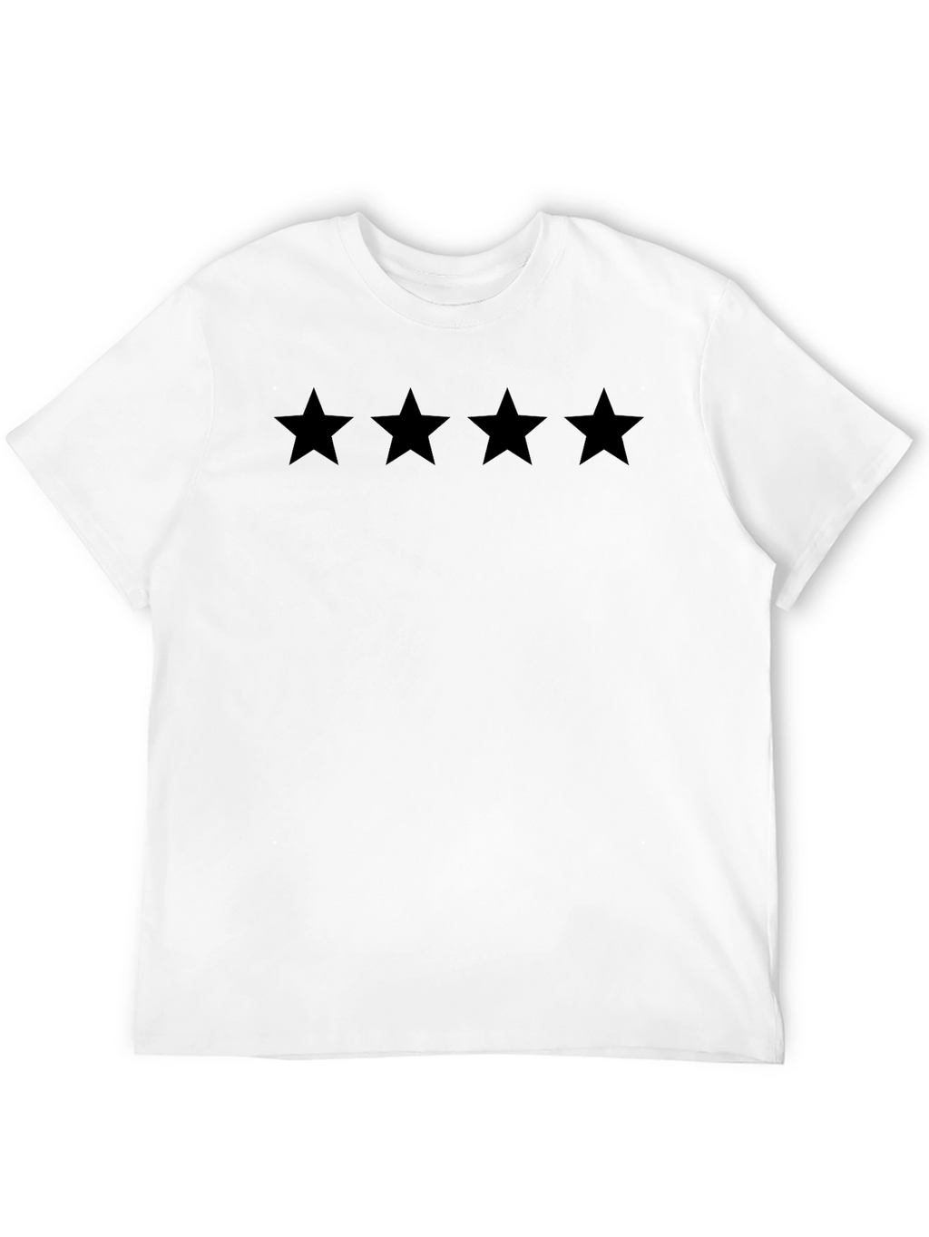 Four Star Black Crew Neck T-Shirt