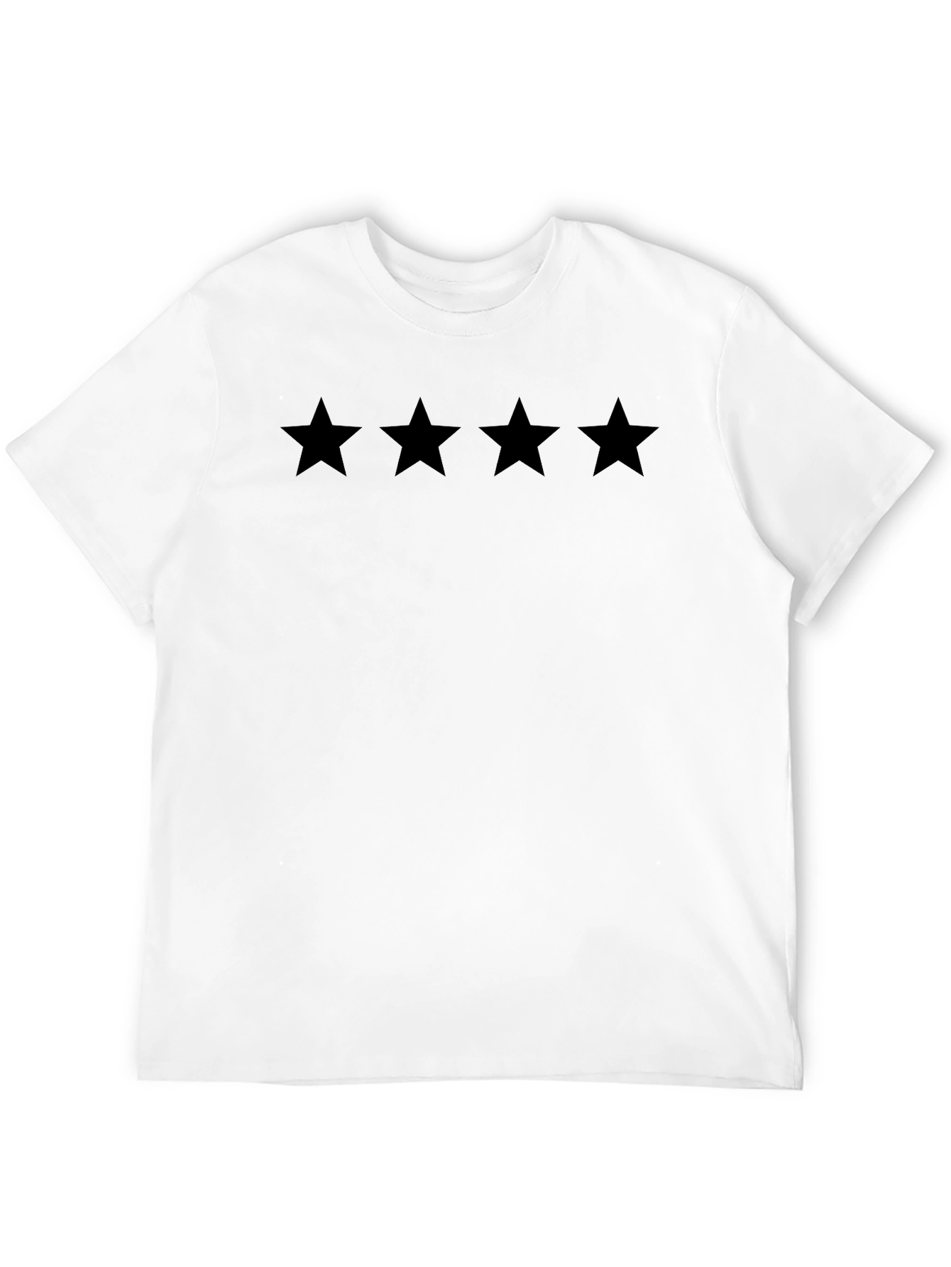 Four Star Black Crew Neck T-Shirt