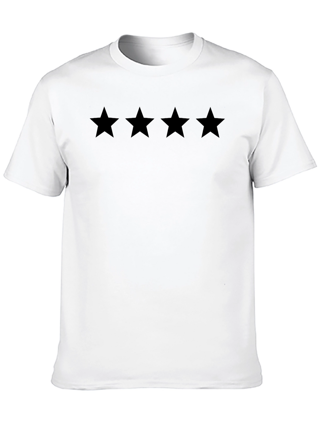 Four Star Black Crew Neck T-Shirt