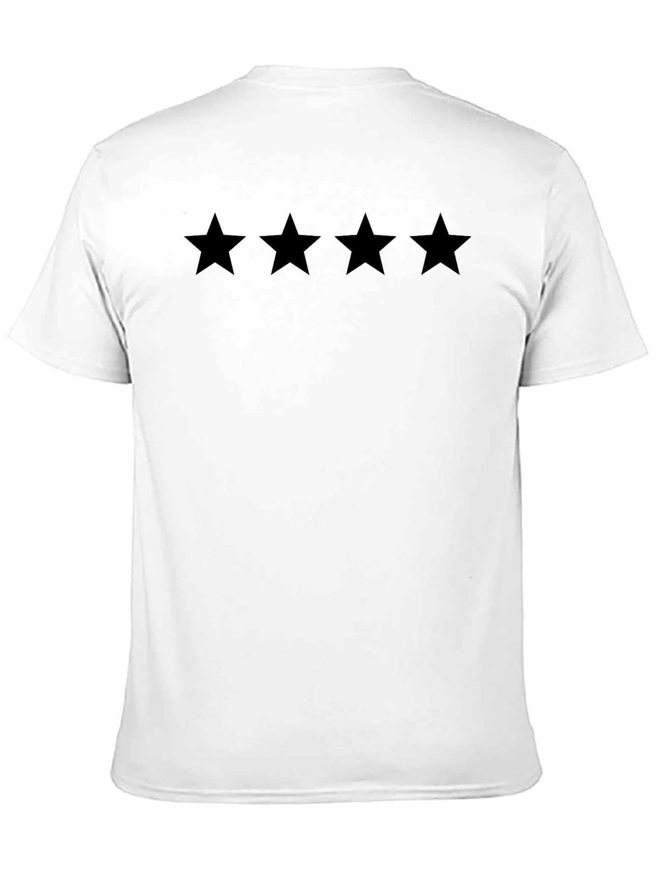 Four Star Black Crew Neck T-Shirt