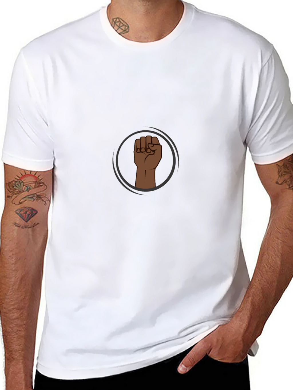 Black Power Fist Graphic Tee
