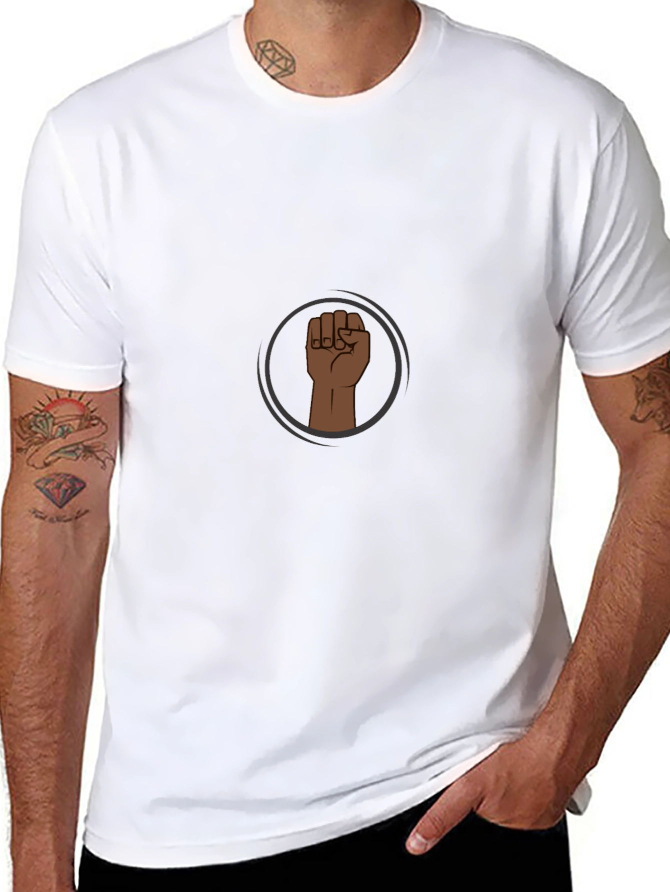 Black Power Fist Graphic Tee