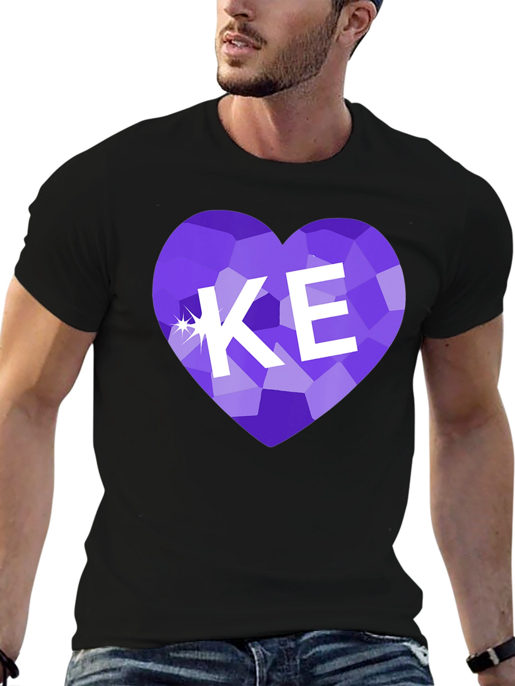 KE Heart Gemstone T-Shirt