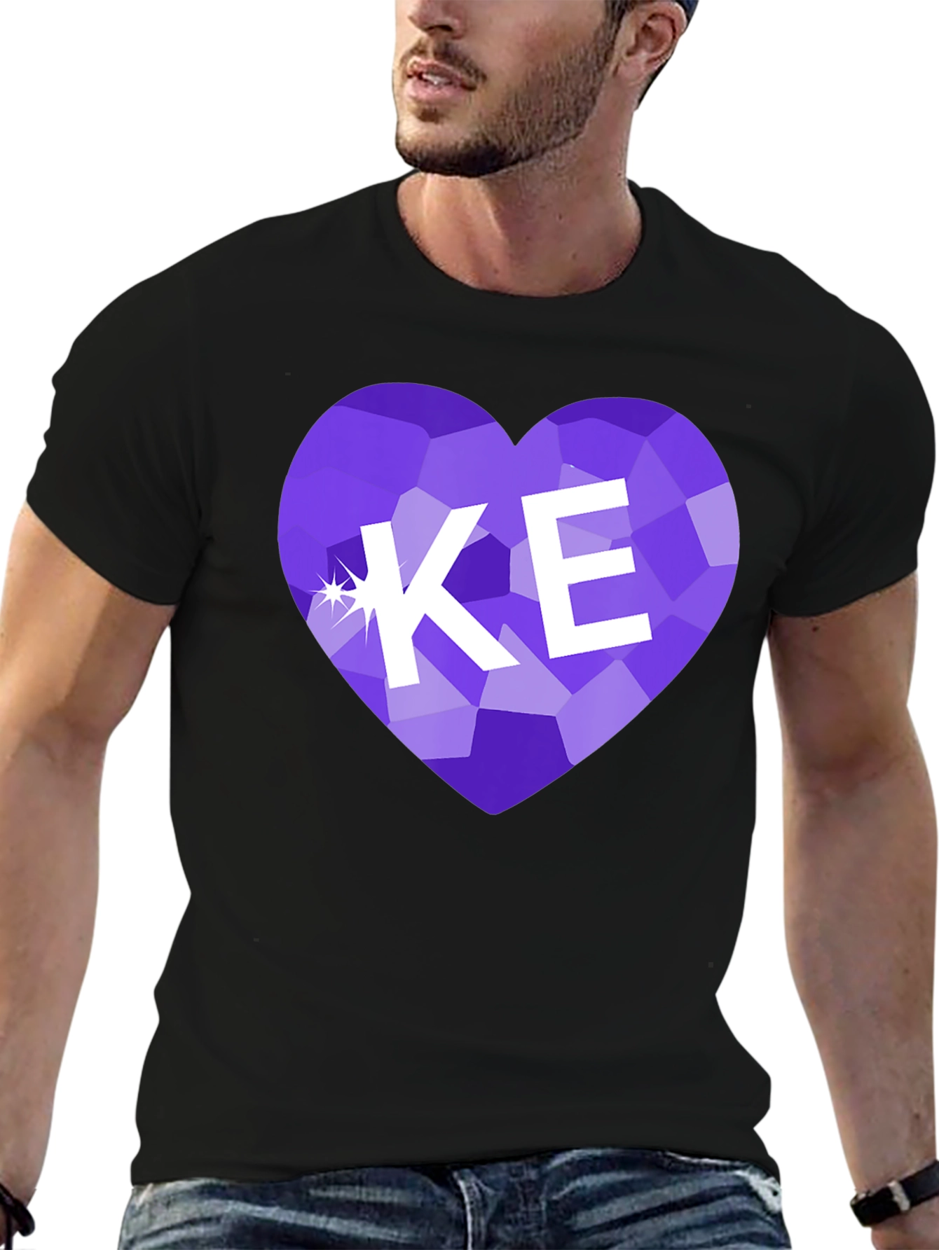 KE Heart Gemstone T-Shirt