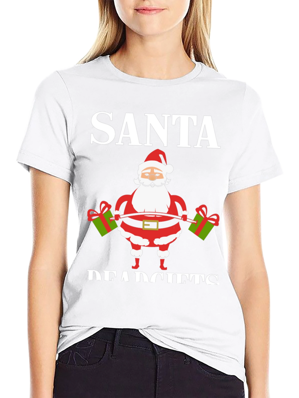 Santa Deadlifts Graphic T-Shirt
