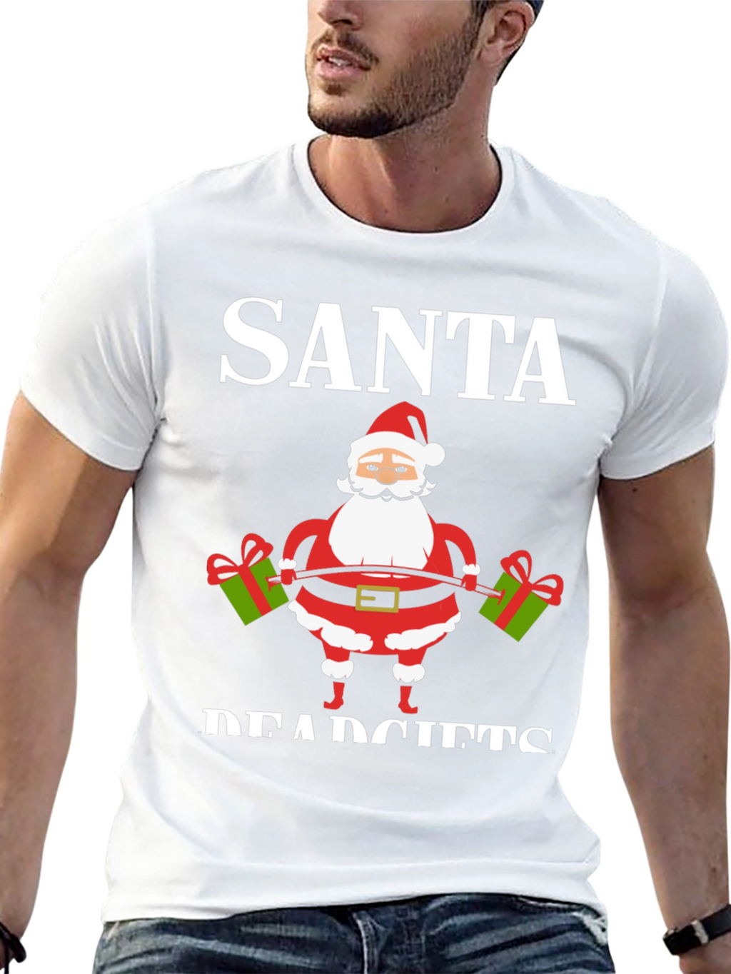 Santa Deadlifts Graphic T-Shirt