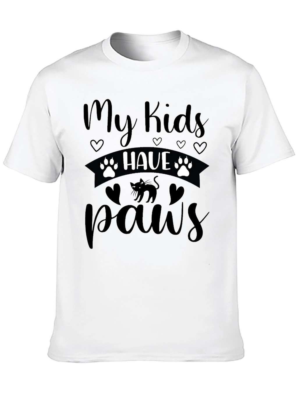 My Kids Have Paws Cat T-Shirt