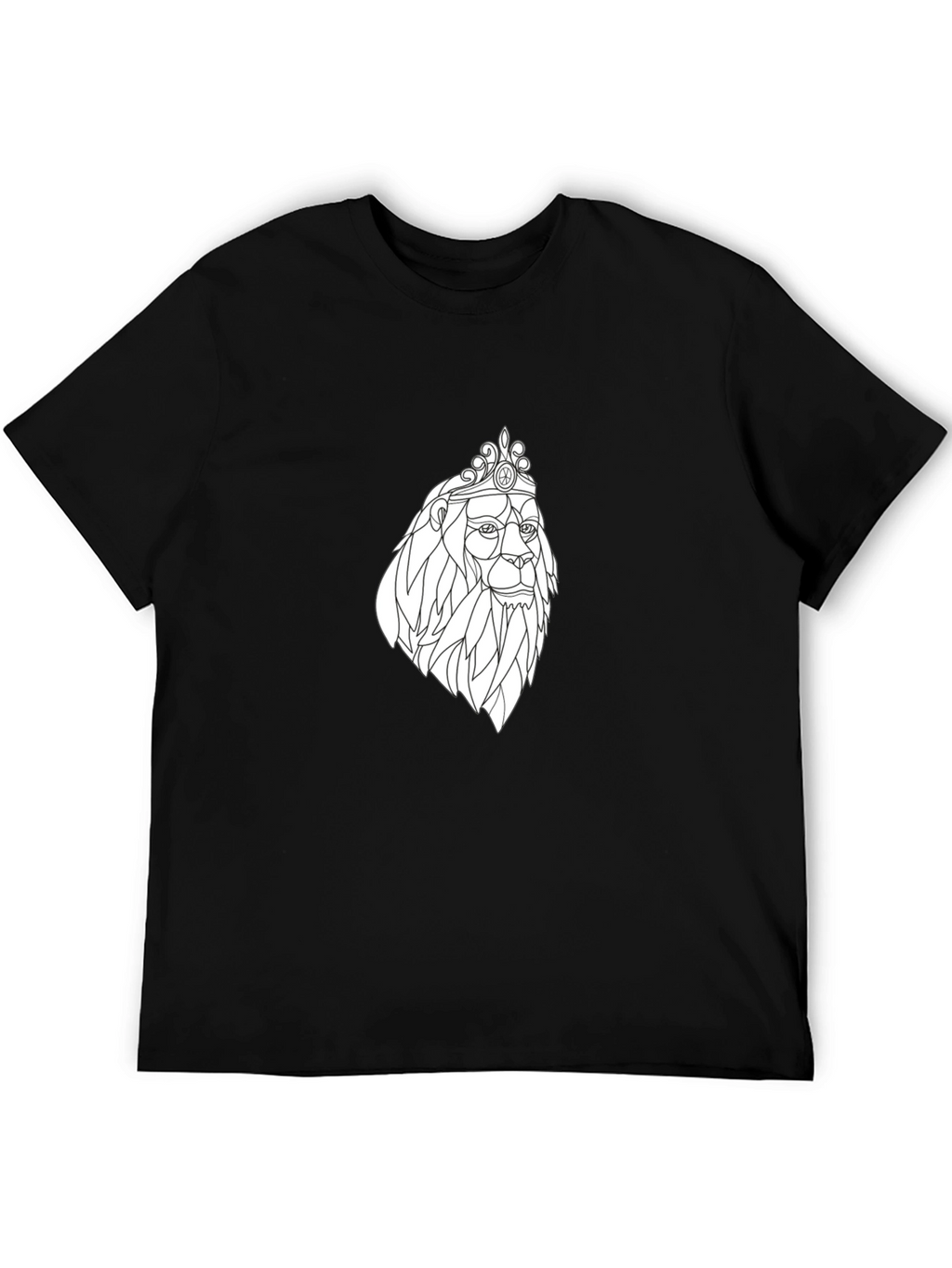 Lion King Graphic Tee - Modern Black T-Shirt
