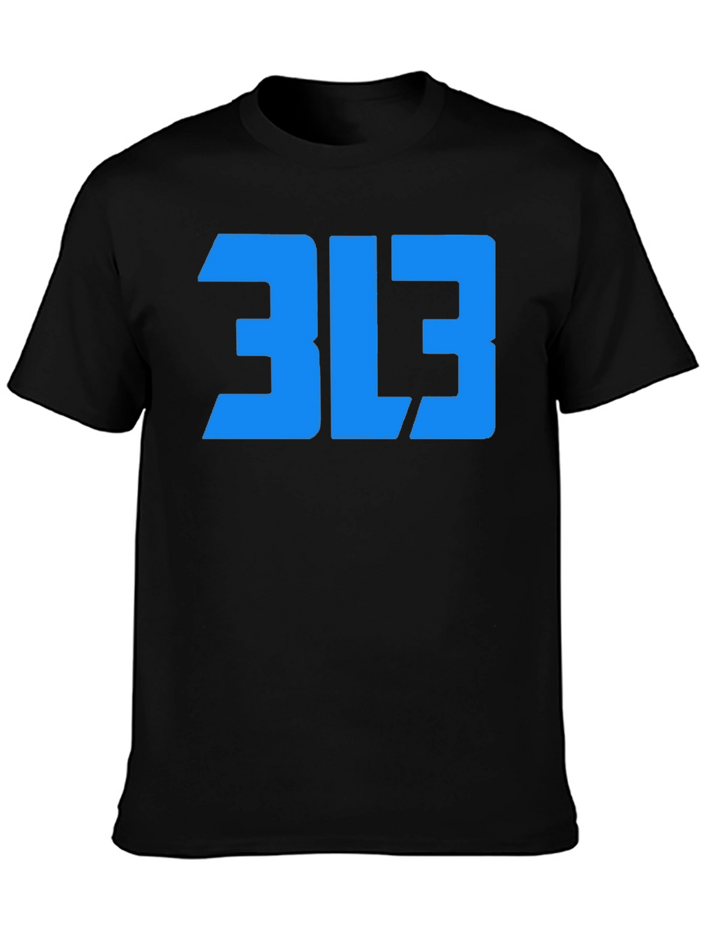 313 T-Shirt: Detroit Area Code Tee - Black