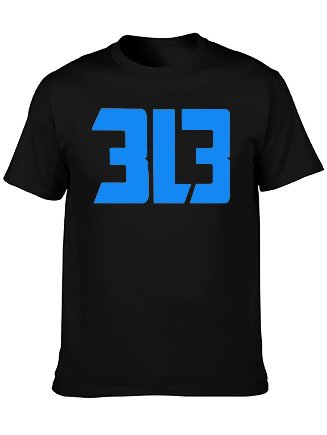 313 T-Shirt: Detroit Area Code Tee - Black