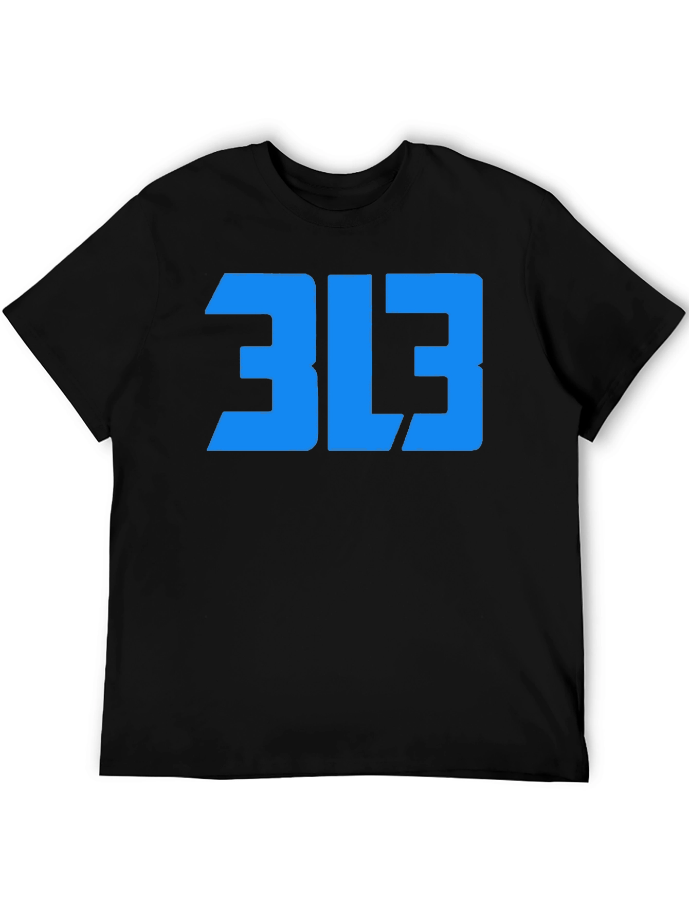 313 T-Shirt: Detroit Area Code Tee - Black