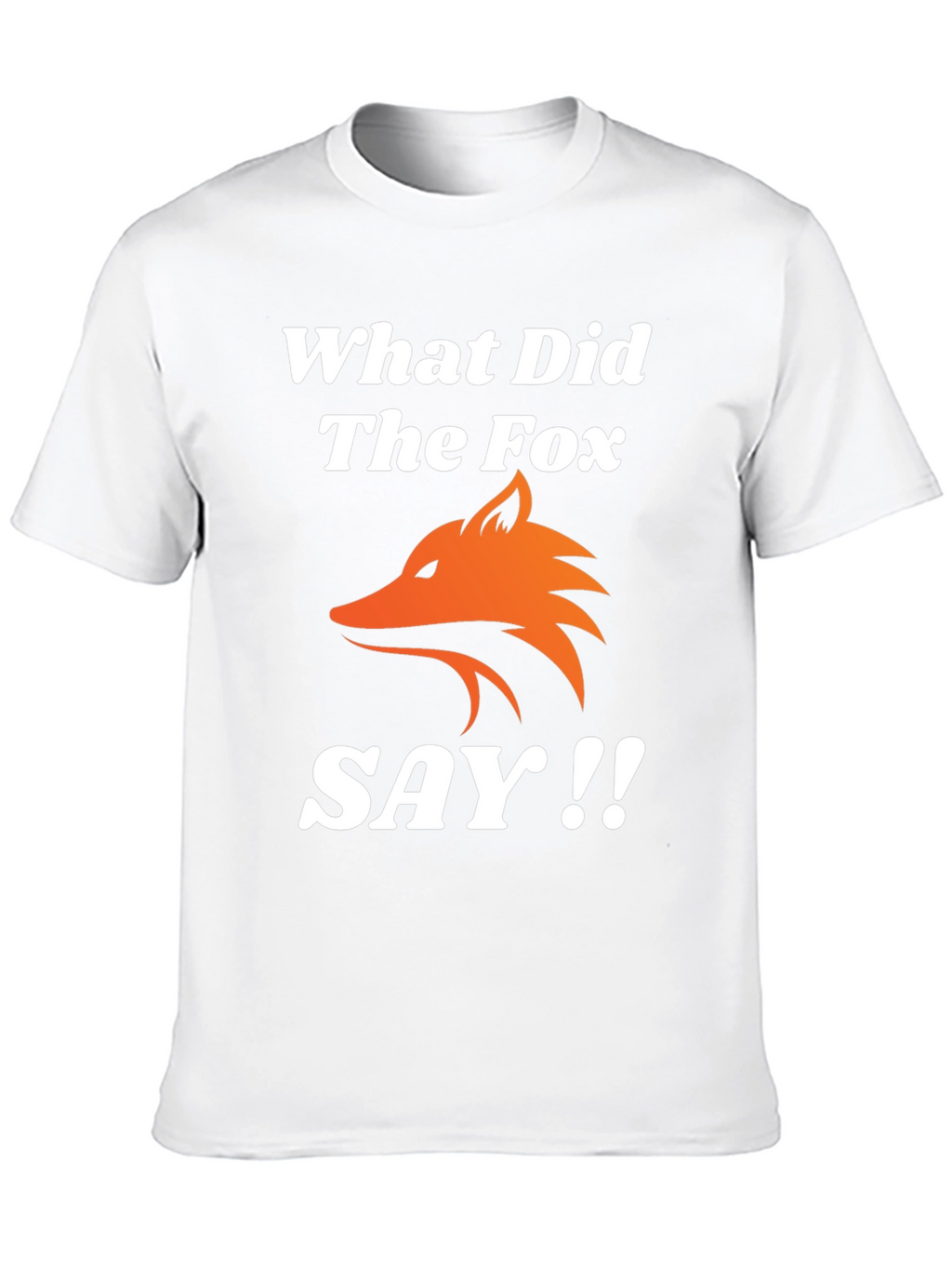 What Did The Fox Say T-Shirt - Black Tee