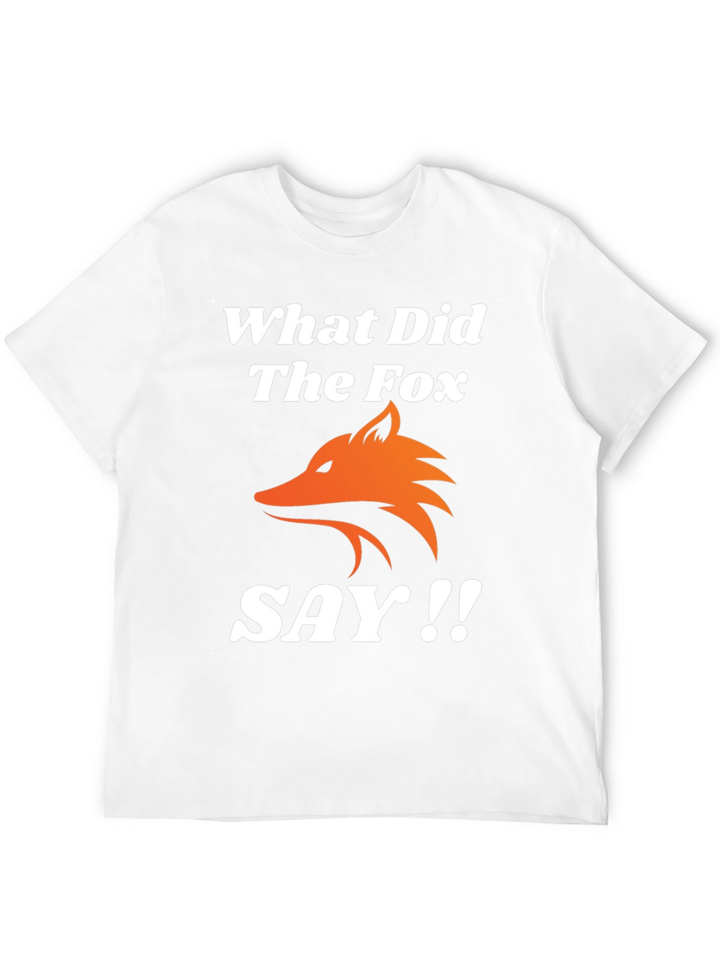 What Did The Fox Say T-Shirt - Black Tee
