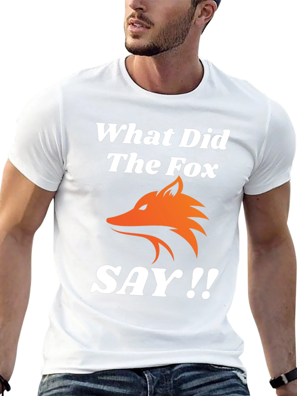 What Did The Fox Say T-Shirt - Black Tee